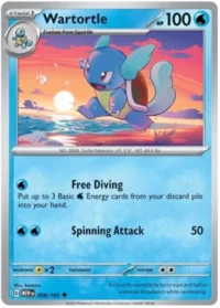 Wartortle - 008/165 - Uncommon Reverse Holo - Inglés