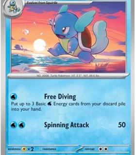 Wartortle - 008/165 - Uncommon Reverse Holo - Inglés