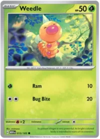 Weedle - 013/165 - Common Reverse Holo - Inglés