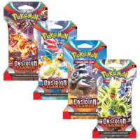 1x Sleeved Booster Pack Obsidian Flames - Inglés