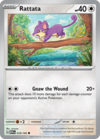 Rattata - 019/165 - Common Reverse Holo - Inglés