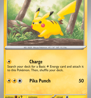Pikachu - 025/165 - Common Reverse Holo - Inglés