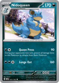 Nidoqueen - 031/165 - Uncommon Reverse Holo - Inglés