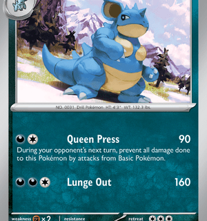 Nidoqueen - 031/165 - Uncommon Reverse Holo - Inglés