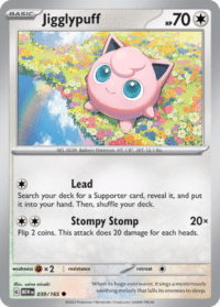 Jigglypuff - 039/165 - Common Reverse Holo - Inglés
