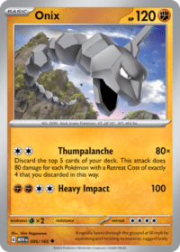 Onix - 095/165 - Uncommon Reverse Holo - Inglés