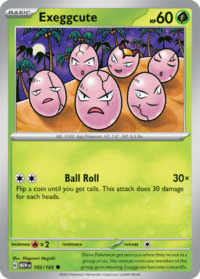 Exeggcute - 102/165 - Common Reverse Holo - Inglés