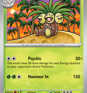 Exeggutor - 103/165 - Uncommon Reverse Holo - Inglés