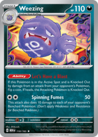 Weezing - 110/165 - Holo Rare - Inglés