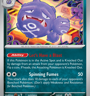 Weezing - 110/165 - Holo Rare - Inglés