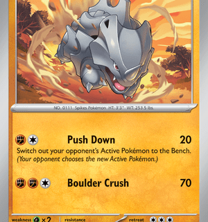 Rhyhorn - 111/165 - Common Reverse Holo - Inglés