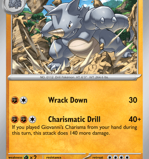 Rhydon - 112/165 - Uncommon Reverse Holo - Inglés