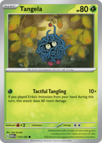 Tangela - 114/165 - Common Reverse Holo - Inglés