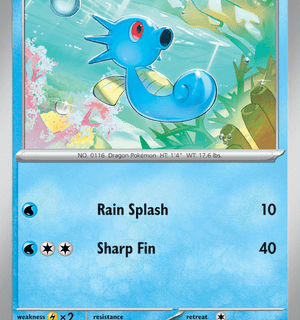 Horsea - 116/165 - Common Reverse Holo - Inglés