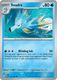 Seadra - 117/165 - Uncommon Reverse Holo - Inglés