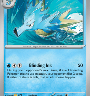 Seadra - 117/165 - Uncommon Reverse Holo - Inglés