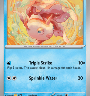 Goldeen - 118/165 - Common Reverse Holo - Inglés