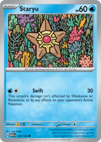 Staryu - 120/165 - Common Reverse Holo - Inglés