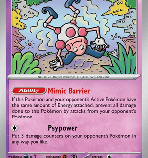 Mr. Mime - 122/165 - Holo Rare - Inglés