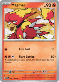 Magmar - 126/165 - Common Reverse Holo - Inglés