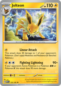 Jolteon - 135/165 - Holo Rare - Inglés