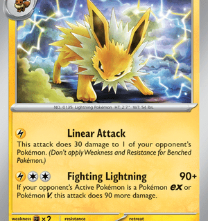 Jolteon - 135/165 - Holo Rare - Inglés