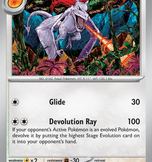 Aerodactyl - 142/165 - Holo Rare - Inglés