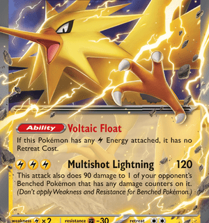 Zapdos ex - 145/165 - Ultra Rare - Inglés