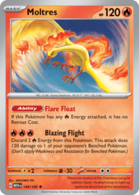 Moltres - 146/165 - Rare Theme Deck Exclusive  - Inglés