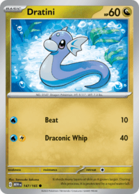 Dratini - 147/165 - Common Reverse Holo - Inglés
