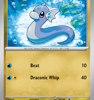 Dratini - 147/165 - Common Reverse Holo - Inglés