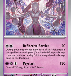 Mewtwo - 150/165 - Holo Rare - Inglés