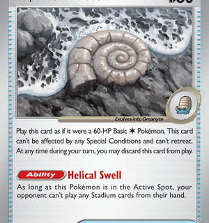 Antique Helix Fossil - 153/165 - Common - Inglés