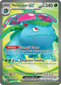 Venusaur ex - 182/165 - Full Art Secret Rare - Inglés