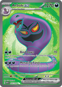 Arbok ex - 185/165 - Full Art Secret Rare - Inglés