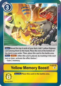 Yellow Memory Boost! (Resurgence Booster Reprint) - P-037 SR