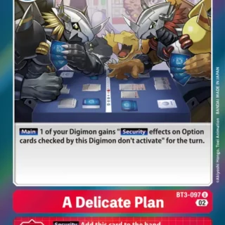 A Delicate Plan (Resurgence Booster Reprint) - BT3-097 U