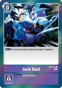 Jack Raid (Resurgence Booster Reprint) - BT4-111 C