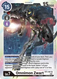 Omnimon Zwart (Resurgence Booster Reprint) - BT5-087 SR