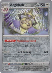 Aegislash - 134/182 - Holo Rare Reverse Holo - Inglés
