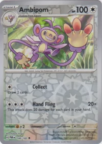 Ambipom - 146/182 - Uncommon Reverse Holo - Inglés