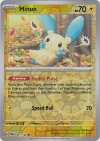 Minun - 061/182 - Common Reverse Holo - Inglés