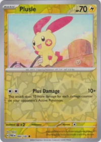 Plusle - 060/182 - Common Reverse Holo - Inglés
