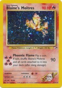 Blaine's Moltres - 1/132 - Holo Unlimited - Inglés