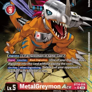MetalGreymon Ace (English Exclusive Alternate Art) - BT14-014 SR