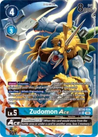 Zudomon Ace - BT14-026 SR (English Exclusive Alternate Art)
