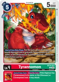 Tyrannomon - BT14-013 U