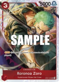Roronoa Zoro - OP01-025 - SR (Three Captains Deck)
