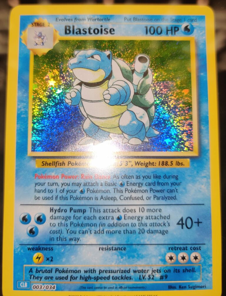 Blastoise - 003/034 - CLB - Inglés