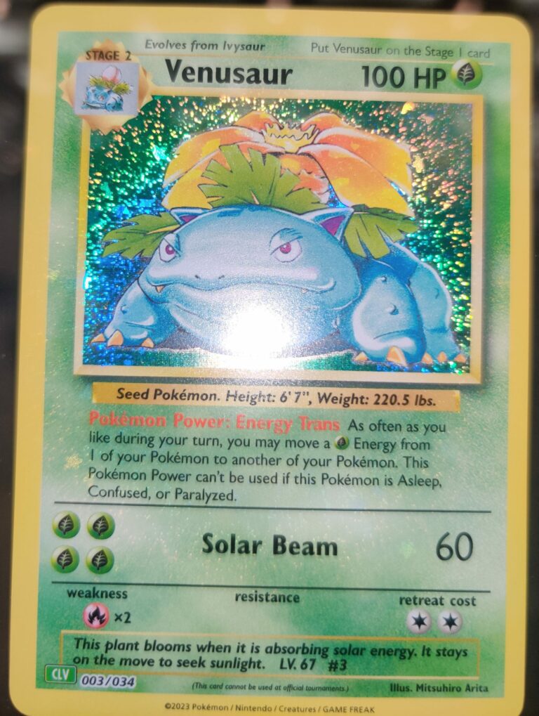 Venusaur - 003/034 - CLV - Inglés